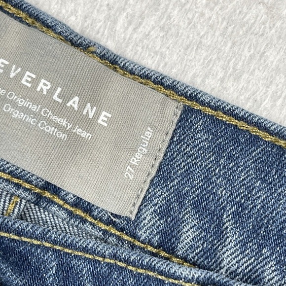 Everlane Jeans Womens 27 Blue Original Cheeky High Rise Straight Leg Casual Pant - Picture 10 of 16